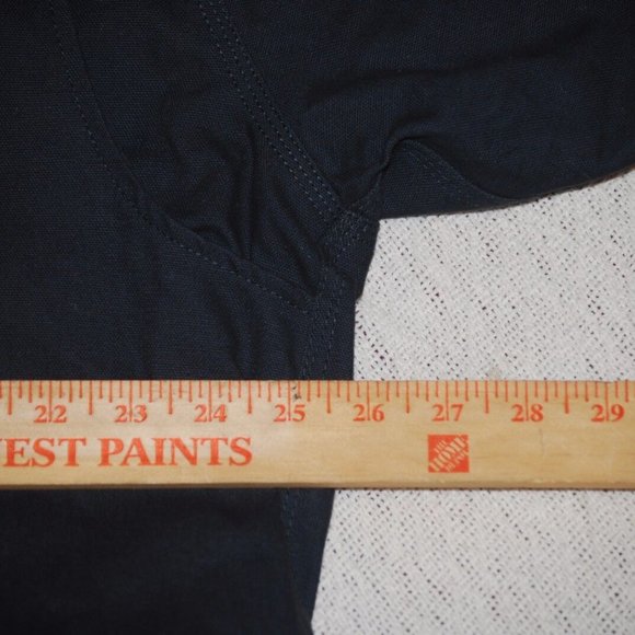 2022 NFL DENVER BRONCOS "DB WORKWEAR" WORKMAN JACKET MED HEAVY CANVAS BLUE - Picture 5 of 12